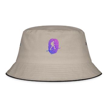 Women's Ski Mountaineering Skiing Tour Ski Ski Tour - Bucket Hat - khaki/black - Front