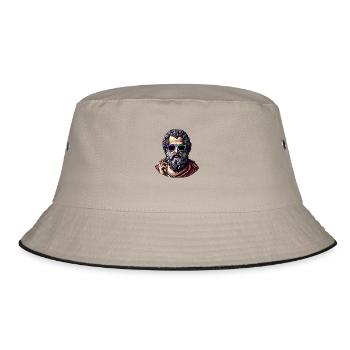 Cool Philosopher - Bucket Hat - khaki/black - Front
