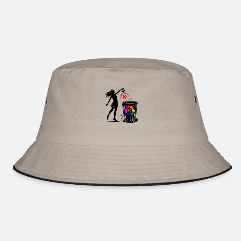 FCK NZS - Against the Right - keep your environment clean Bucket Hat