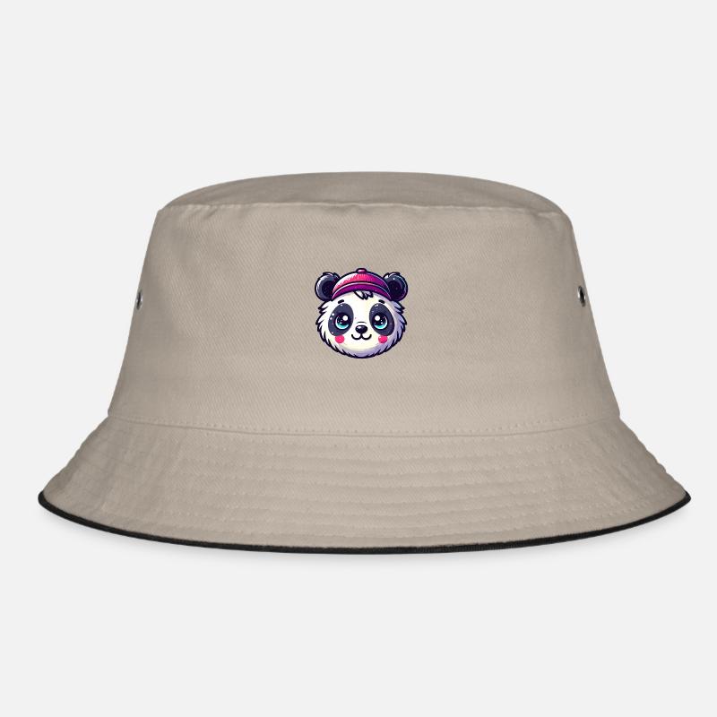 Tête de Panda a casquette Bob