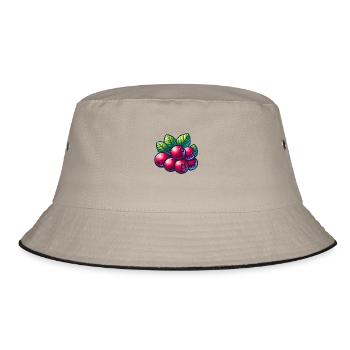 Cranberry Berries - Bucket Hat - khaki/black - Front