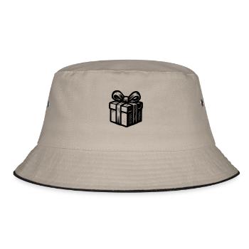 Weihnachtsgeschenk - Bucket Hat - Khaki/Schwarz - Vorne
