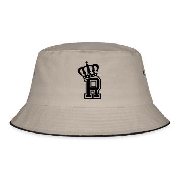 Letter R - Bucket Hat - khaki/black - Front