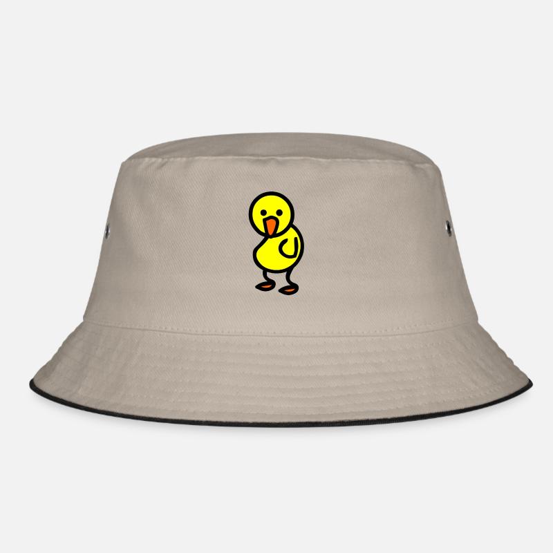 Vogel guckt. Bucket Hat