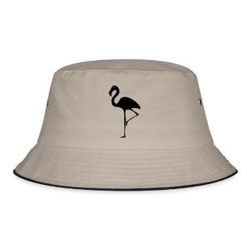 Flamingo - Bucket Hat - khaki/black - Front