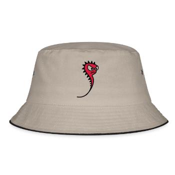 Evil sperm - Bucket Hat - khaki/black - Front