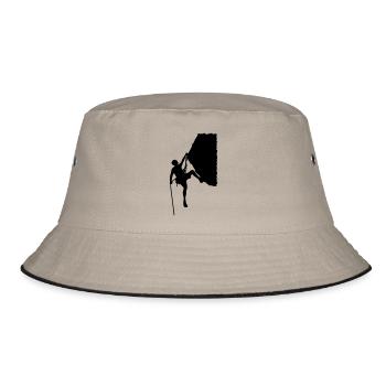 climb escalation - Bucket Hat - khaki/black - Front