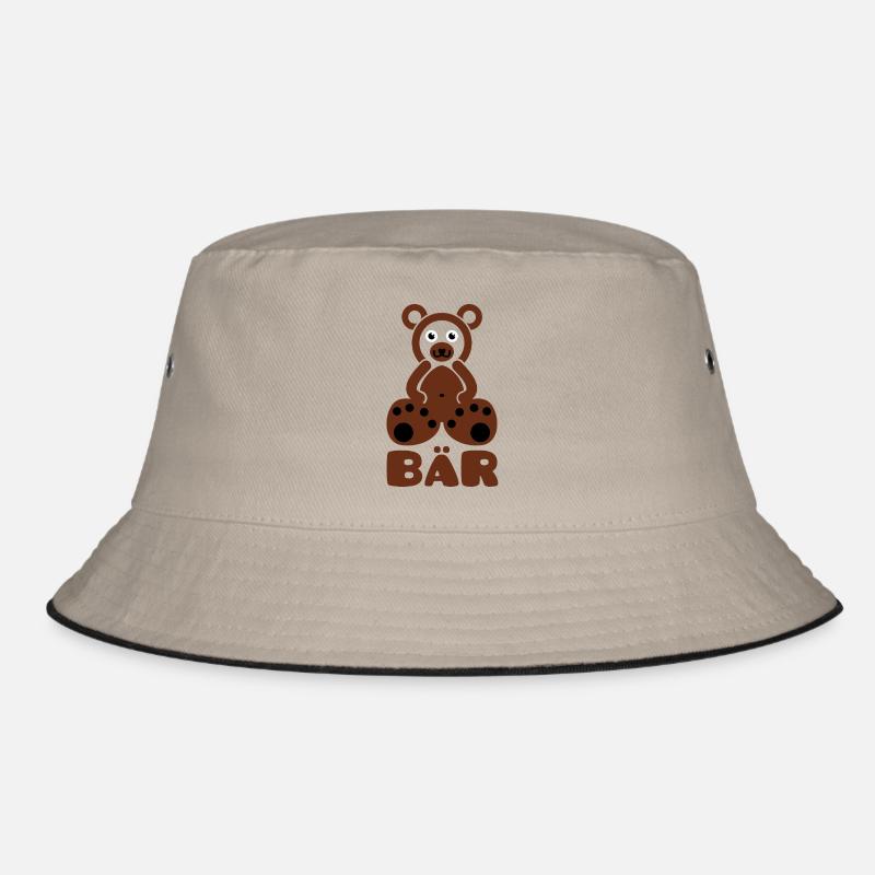 Ein Bär mit Text Bucket Hat