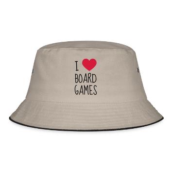 Brettspiel / Spieler / Spiel / Puzzle - Bucket Hat - Khaki/Schwarz - Vorne