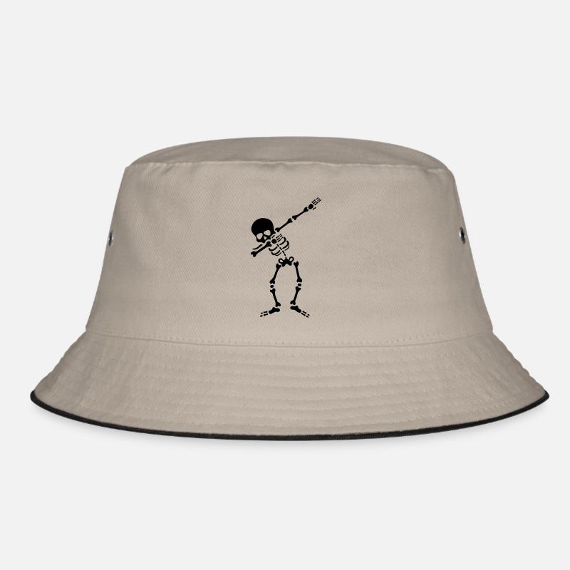 skull dabbing Bucket Hat
