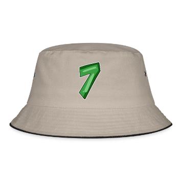 Number 7 Number - Bucket Hat - khaki/black - Front