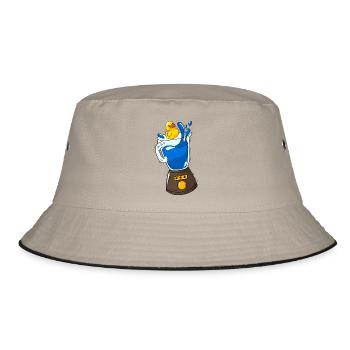 Blender Duck - Bucket Hat - khaki/black - Front