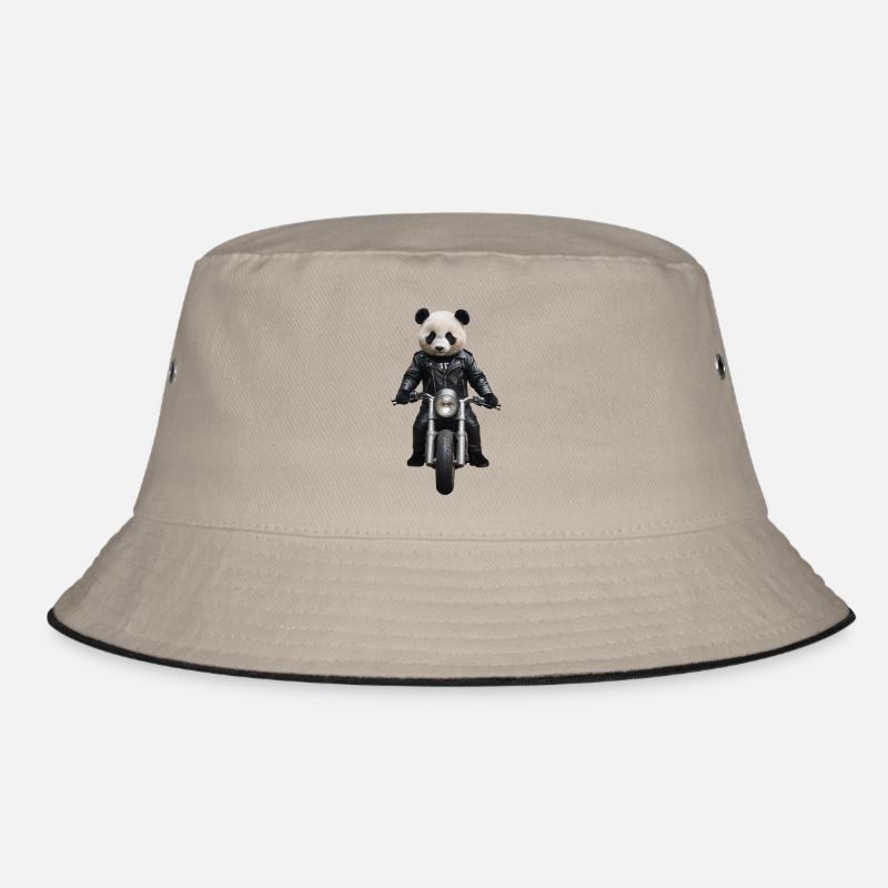 Biker Panda Bucket Hat