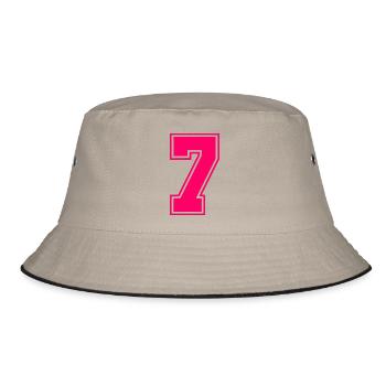7 - Bucket Hat - Khaki/Schwarz - Vorne
