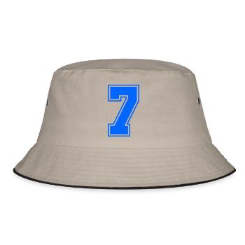 7 - Bucket Hat - Khaki/Schwarz - Vorne