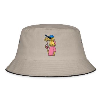 Chilled Llama - Bucket Hat - khaki/black - Front