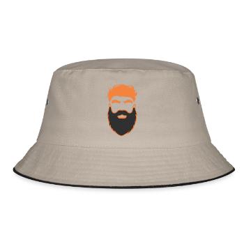 Nerd Beard Men With Beards - Bucket Hat - khaki/black - Front