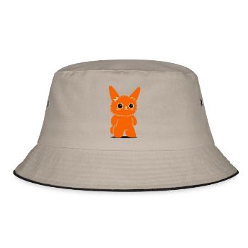Cutie by toystudio 71 / FANMAN - Bucket Hat - khaki/black - Front
