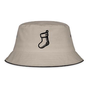 Christmas Slipper - Bucket Hat - khaki/black - Front