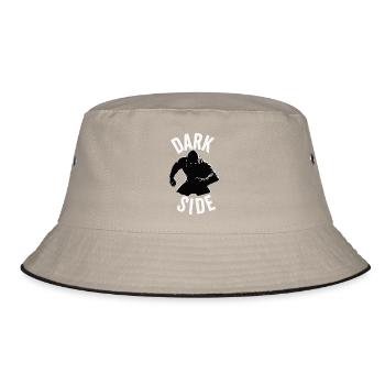 Dark Side Minimalist Hoodie Design - Bucket Hat - khaki/black - Front
