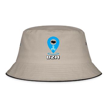 Triskel Breizh Blue - Bucket Hat - khaki/black - Front