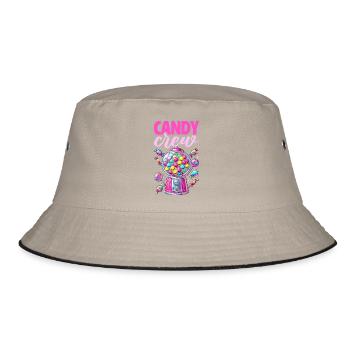 Candy Crew Decoration Candy Lover Sweet Tooth - Bucket Hat - khaki/black - Front