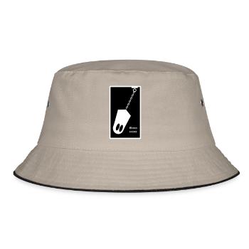 Ghost in chain - Bucket Hat - khaki/black - Front
