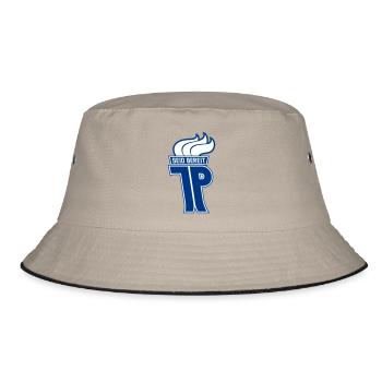 JP - Junge Pioniere Abzeichen (einfarbig) - Bucket Hat - Khaki/Schwarz - Vorne