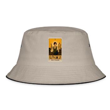 Seamstress | Sewing Fashion Craft Tarot - Bucket Hat - khaki/black - Front