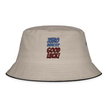 Zero Defects Good luck - Bucket Hat - khaki/black - Front