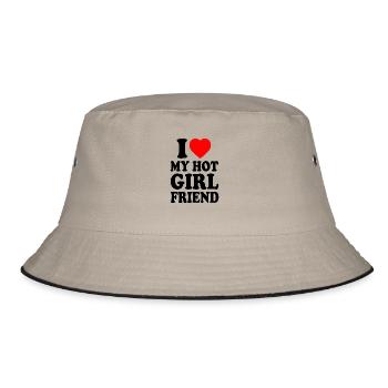 i love my hot girlfriend - Bob - kaki/noir - Devant