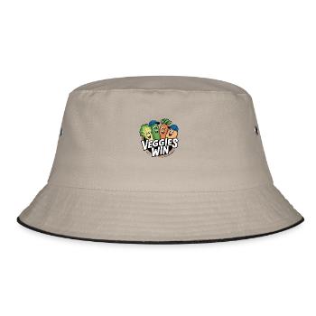 Sustainability Funny vegetables are happy for veggies - Bucket Hat - khaki/black - Front