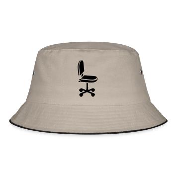 Bürostuhl / office chair (1c) - Bucket Hat - khaki/black - Front