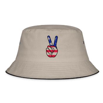 USA Victory - Bucket Hat - khaki/black - Front