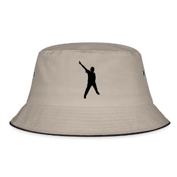 ballerina ballett dance dancer tanz taenzer yoga11 - Bucket Hat - Khaki/Schwarz - Vorne