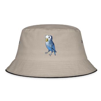 wellensittich budgie budgerigar birds voegel - Bob - kaki/noir - Devant
