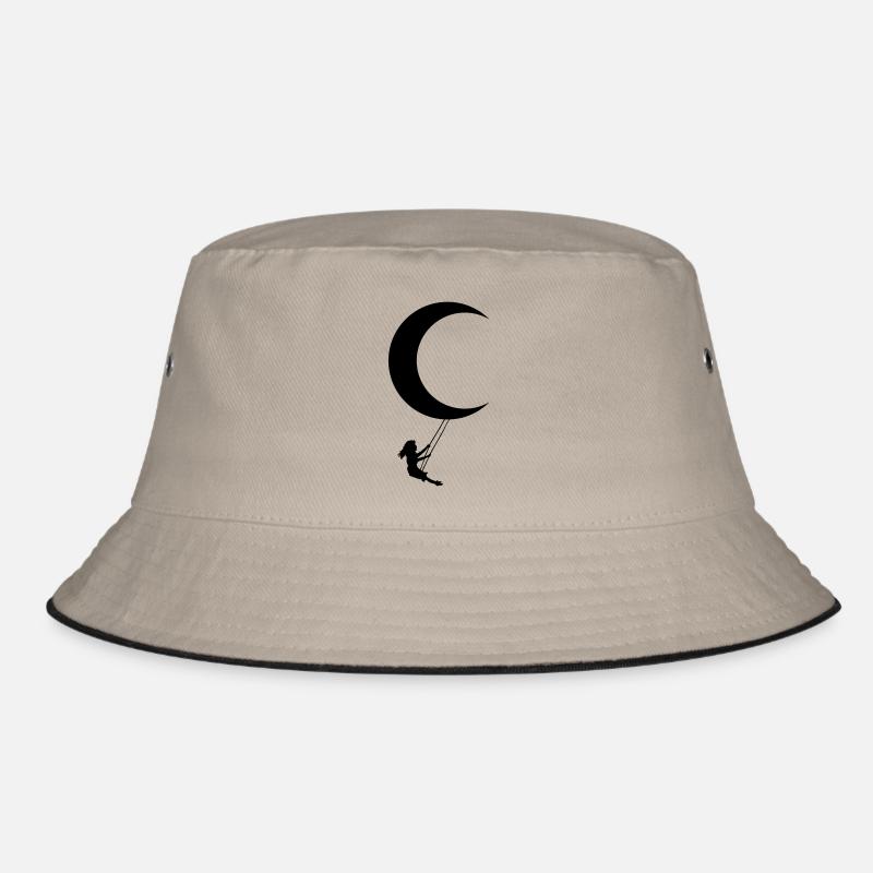 moon swing - Bucket Hat - khaki/black