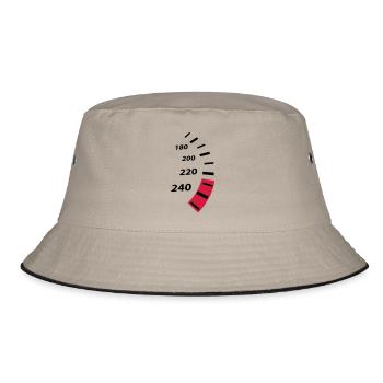highspeed_design - Bucket Hat - khaki/black - Front