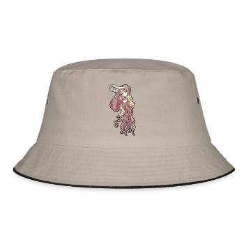 BFF - Bucket Hat - khaki/black - Front