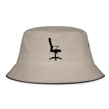 buerosessel - Bucket Hat - Khaki/Schwarz - Vorne
