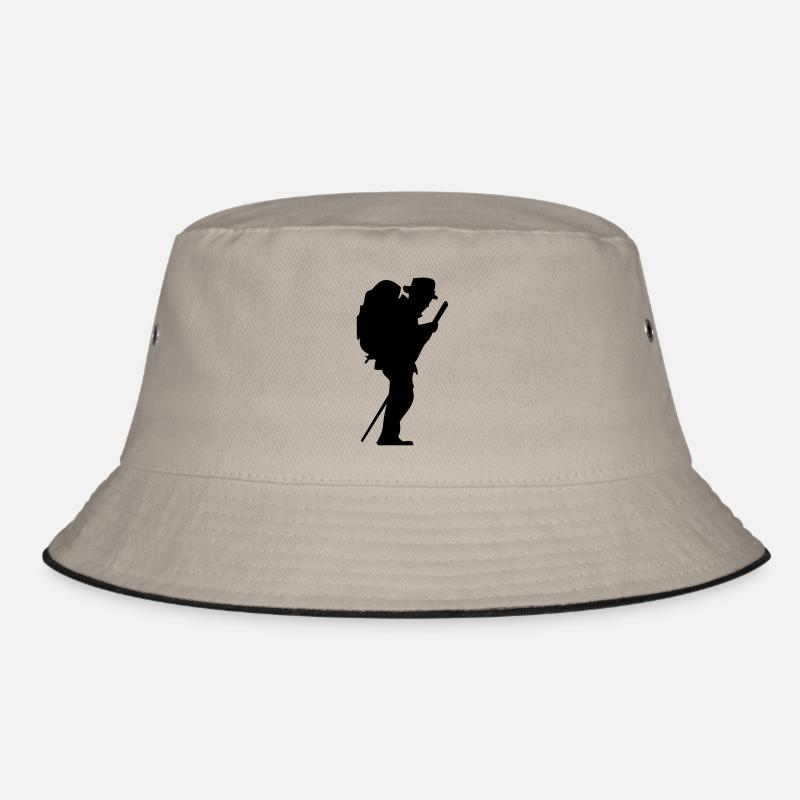 Homme marcheur avec le bâton Bob