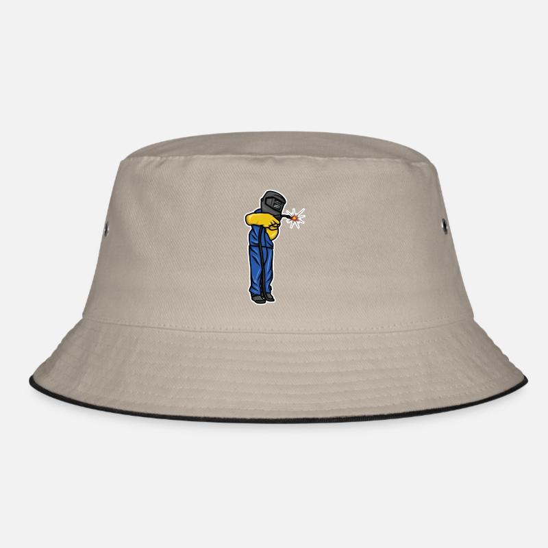 Lustiger Schweißer Junge Bucket Hat