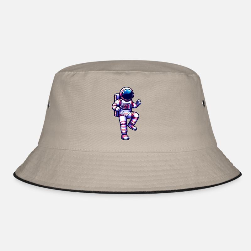 In Space - Astronaut on the Moon Bucket Hat