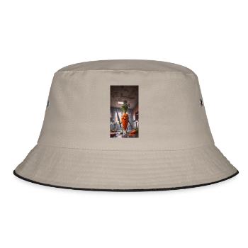 vegetables downfall Apocalypse Monster carrot - Bucket Hat - khaki/black - Front