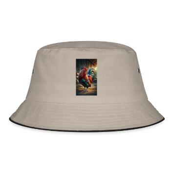 Rooster - Bucket Hat - khaki/black - Front