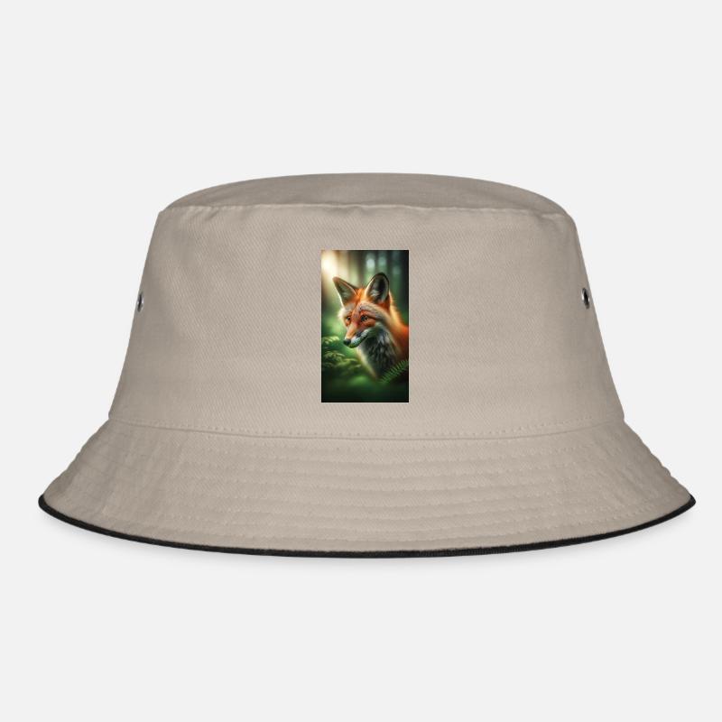 Fuchs - Bucket Hat - Khaki/Schwarz