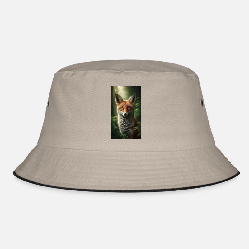 Fuchs - Bucket Hat - Khaki/Schwarz