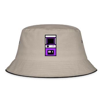 Nostalgic Arcade Automat Gamer - Bucket Hat - khaki/black - Front