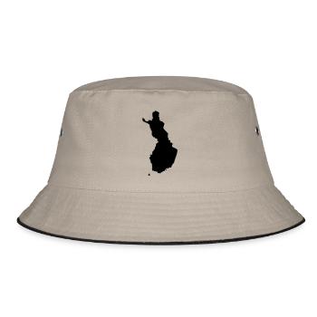 Finland - Bucket Hat - khaki/black - Front
