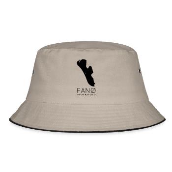 Fana Danish Island Holiday Gift Coordinates - Bucket Hat - khaki/black - Front